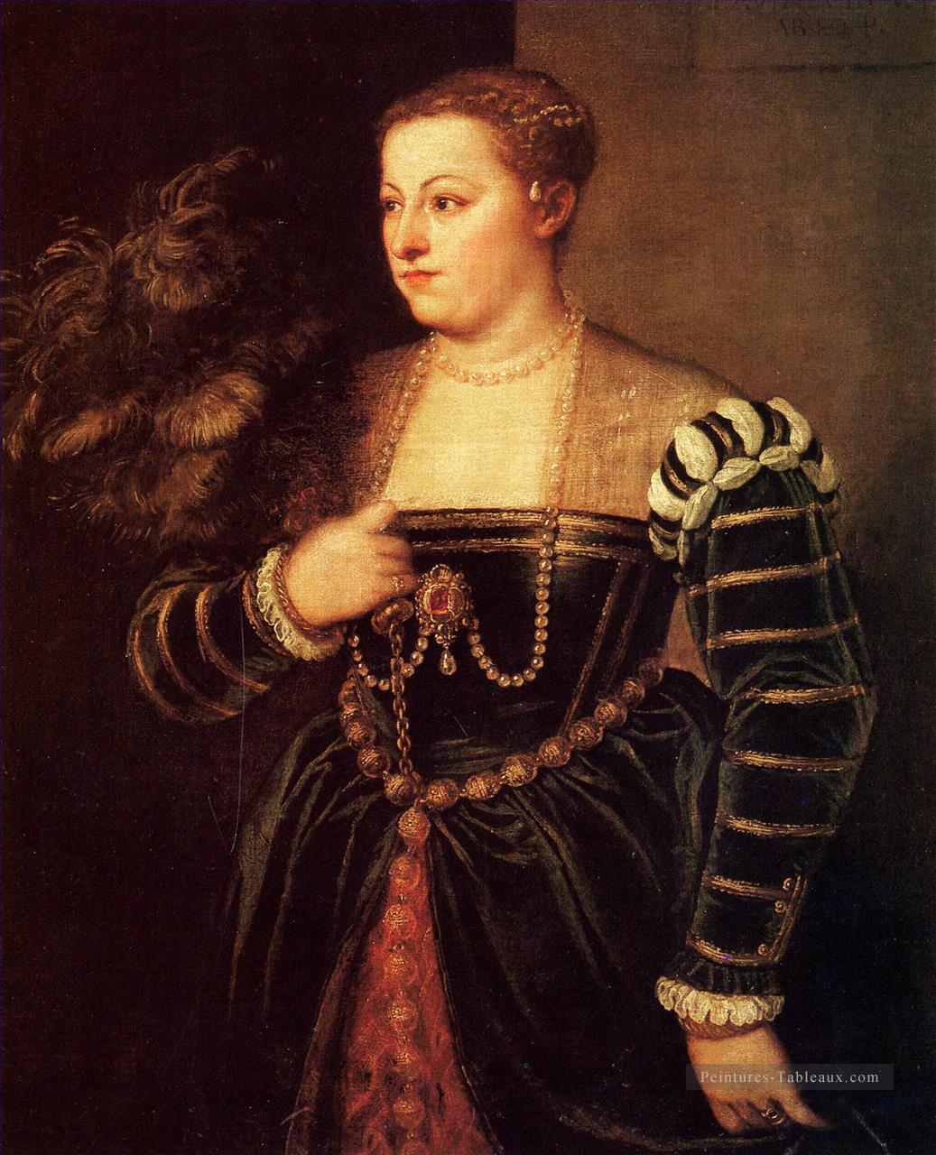 Titians fille Lavinia 1560 Tiziano Titian Peintures à l'huile